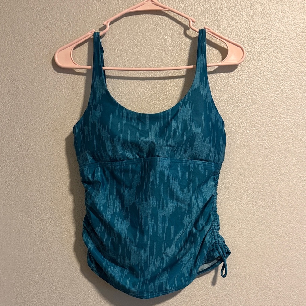 Prana Teal Scoop Neck Swim Tank - Women